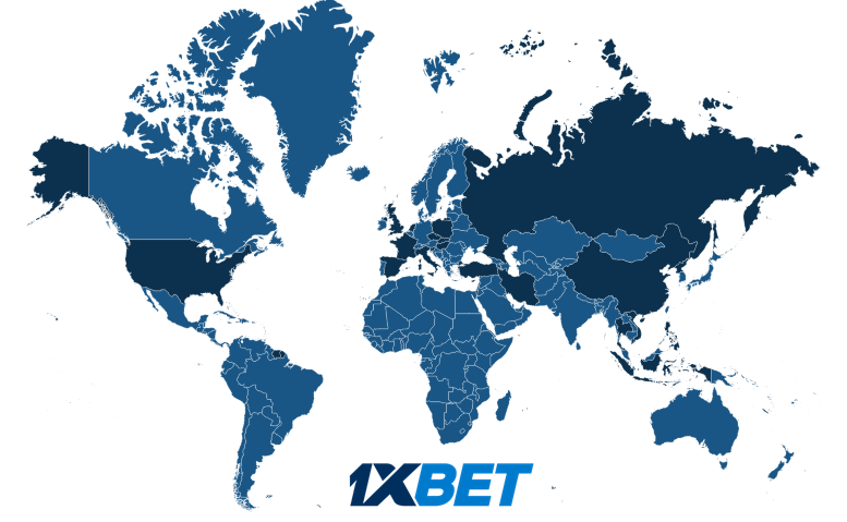 1XBET Map